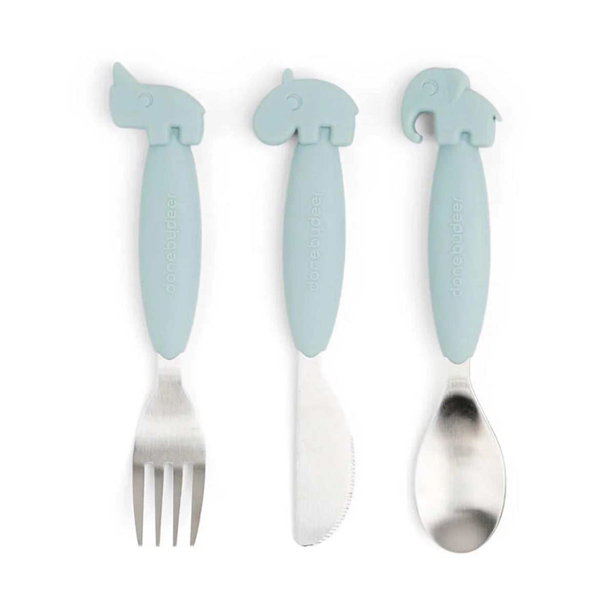 Done By Deer Easy-Grip Cutlery Set Deer Friends