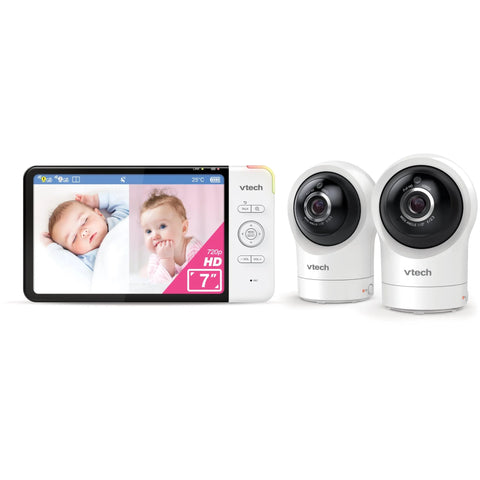 VTech RM7764HDV2 7” 2-Camera Smart HD Pan & Tilt Video Monitor with Remote Access