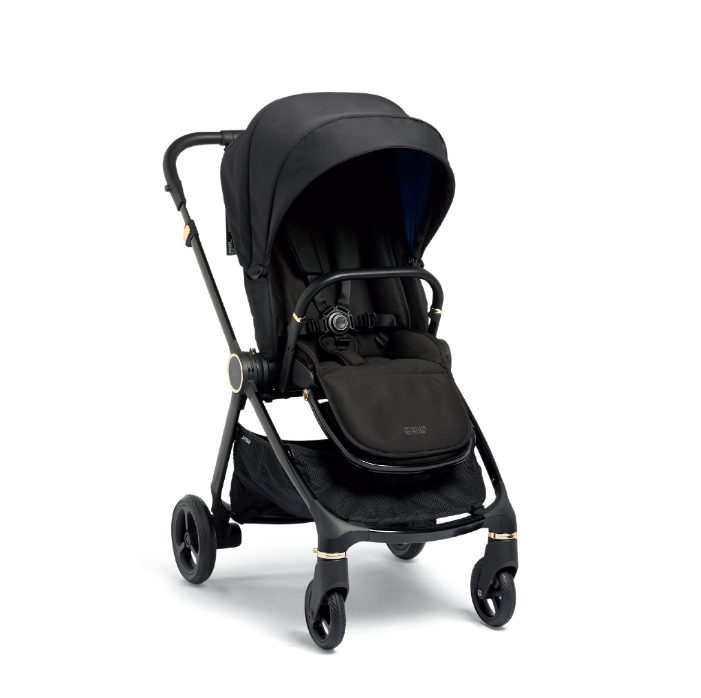 Mamas and papas top black and gold pram