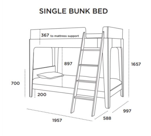 Oeuf Perch Bunk Bed - Single
