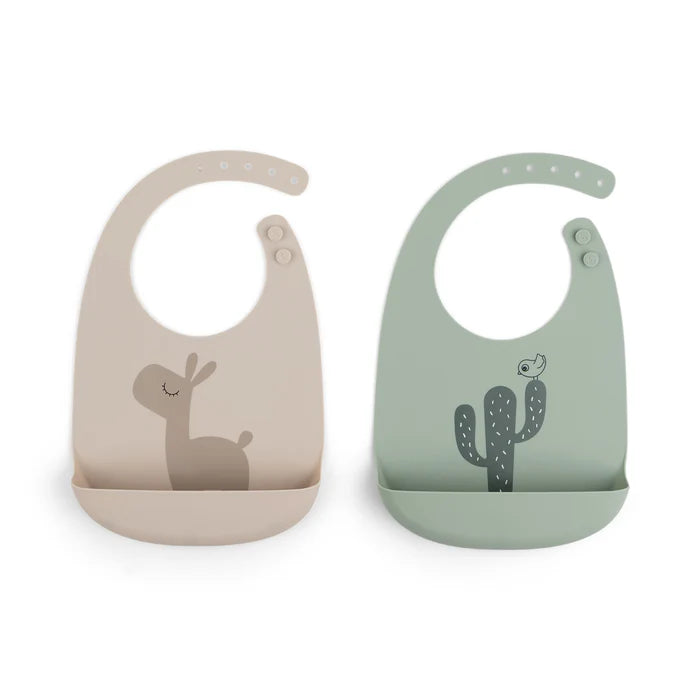 Done by Deer Silicone Pocket Bibs 2 Pack