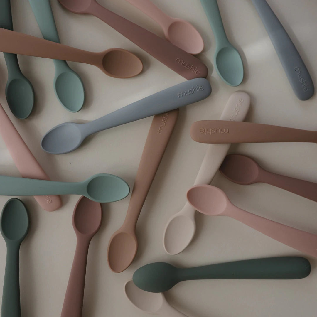 Mushie Silicone Feeding Spoons 2pk - Kiddie Country