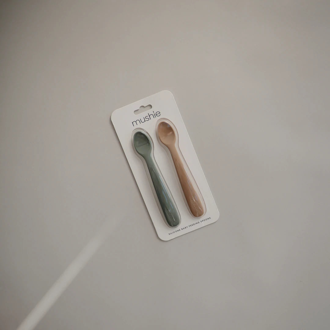 Mushie Silicone Feeding Spoons 2pk - Kiddie Country