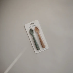 Mushie Silicone Feeding Spoons 2pk - Kiddie Country