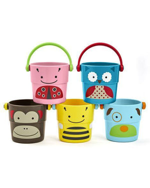 Skip Hop Zoo Bath Stack & Pour Buckets - Kiddie Country