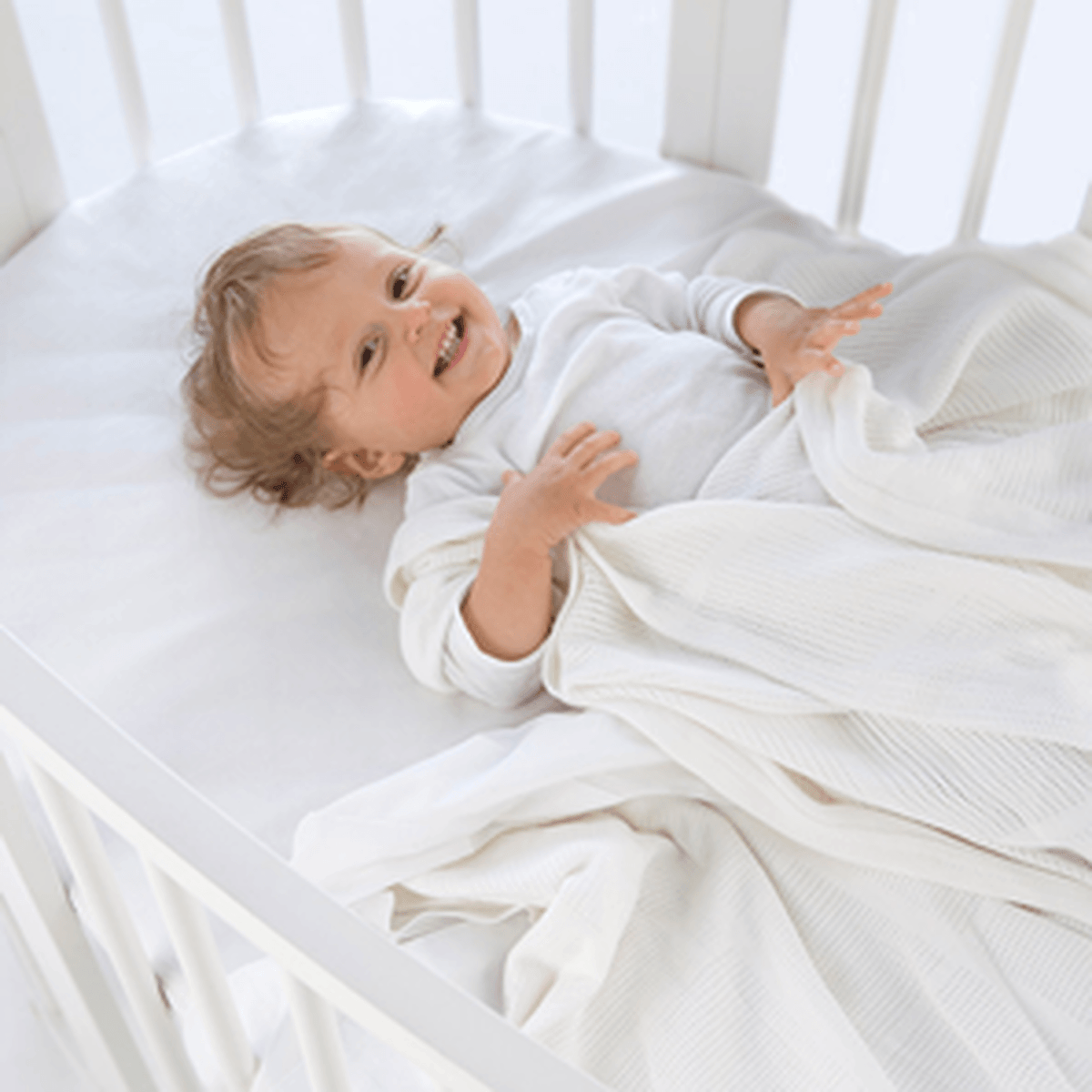 Shop Little Bamboo Round Cot Fitted Sheet Online Melbourne at