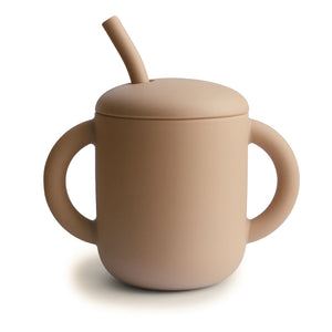 Mushie Silicone Training Cup + Straw - Kiddie Country