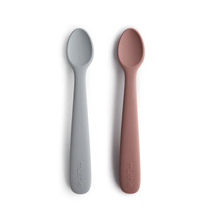 Mushie Silicone Feeding Spoons 2pk - Kiddie Country