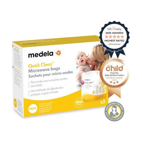 Medela Quick Clean Microwave Bags 10pk - Kiddie Country