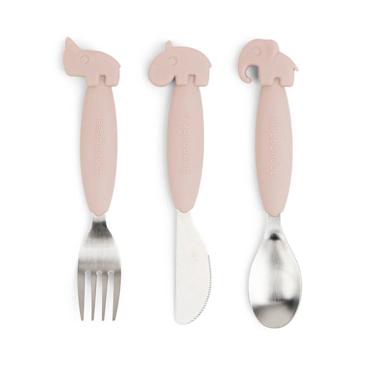 Done By Deer Easy-Grip Cutlery Set Deer Friends