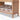 Front view of Seena Stori bookshelf in radiata pine