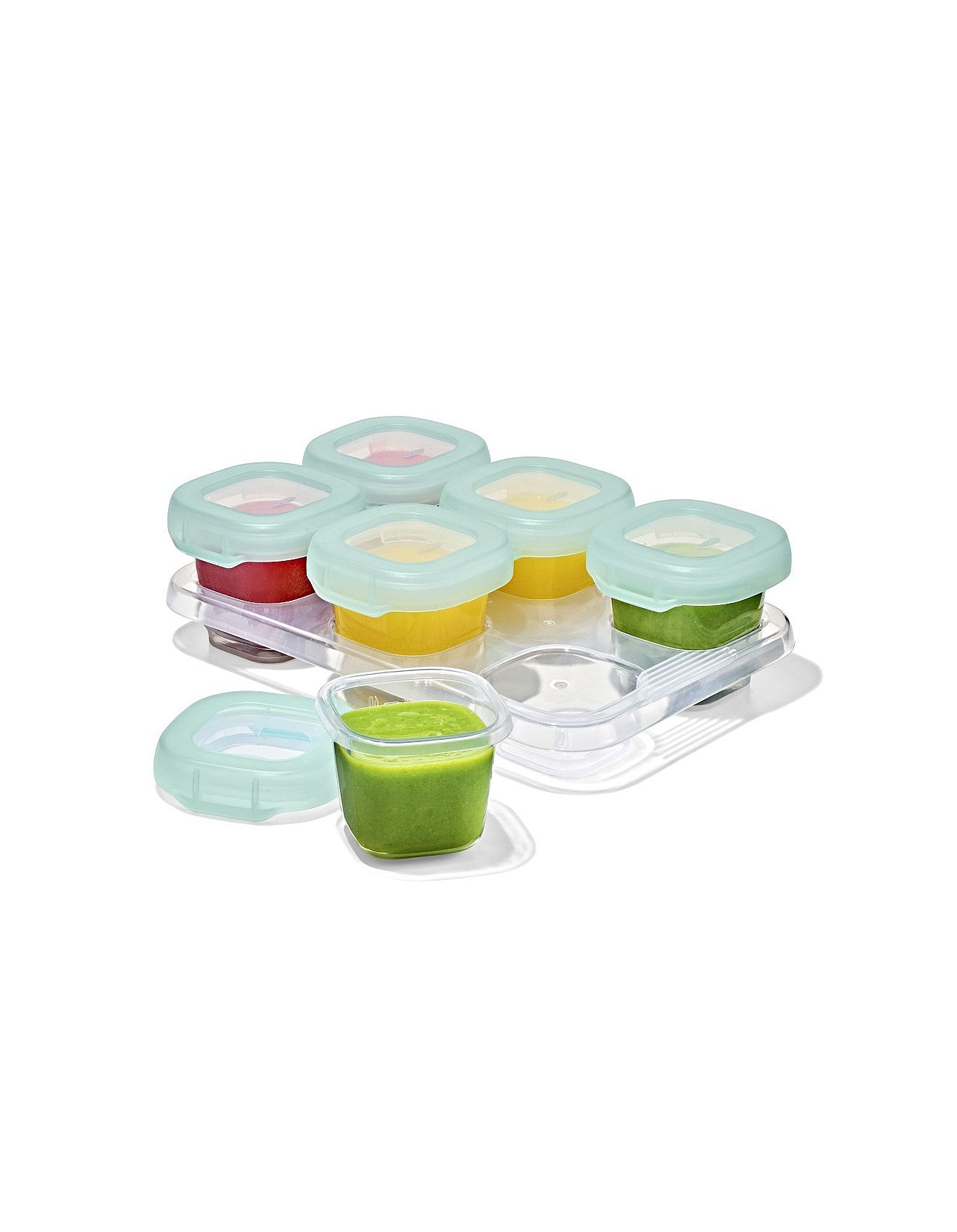 OXO Tot Baby Blocks Freezer Storage Containers – 60ml  6 Pack (Opal)