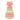 Trixie Mrs. Cat wooden stacking toy – pastel cat character ring stacker, full view
