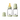 BIBS Glass Bottle Complete Set (2 Pack) 120ml Latex - Sage