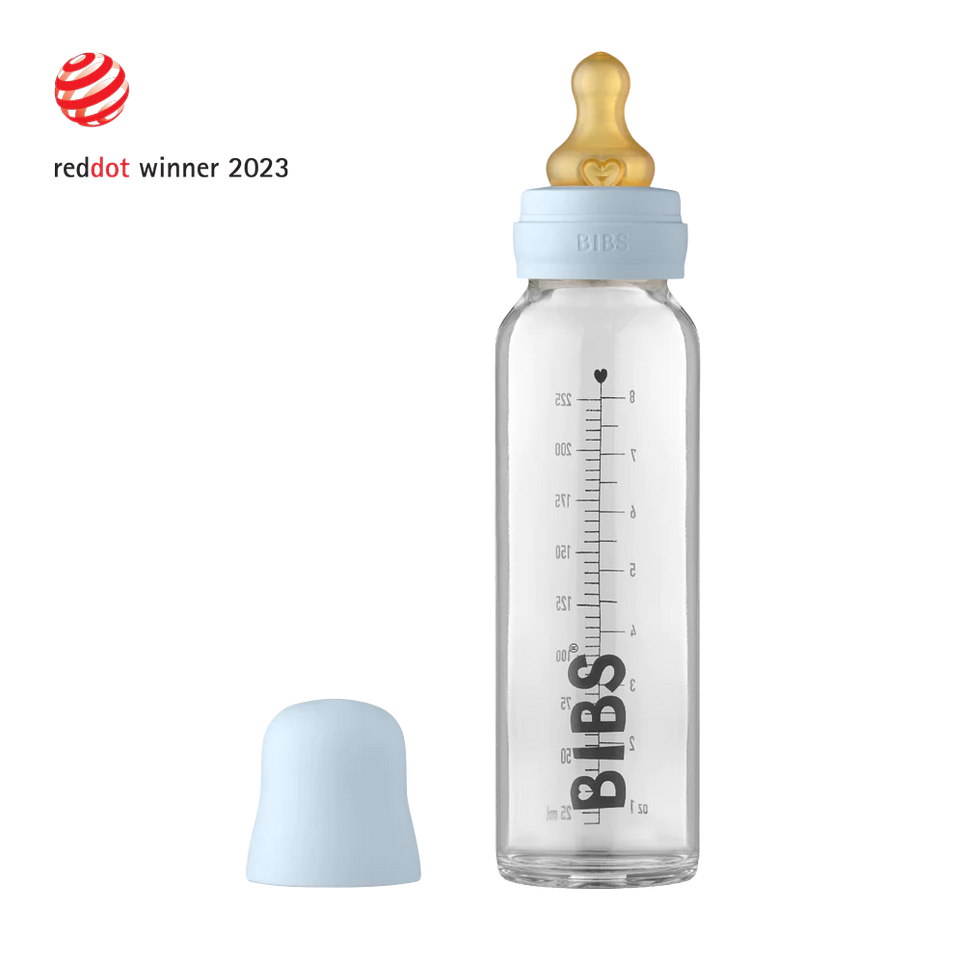 Glass feeding bottle 2024 online