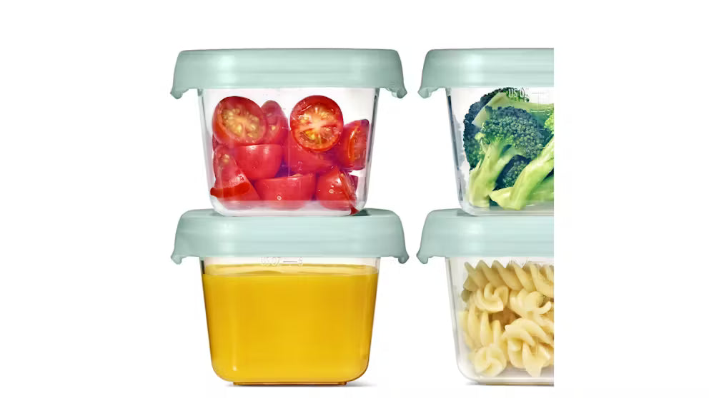 OXO Tot 180ml Baby Blocks Freezer Storage Container – 4 Pack (Opal)