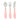 Beaba Stainless Steel Training Cutlery 3 Piece Set - Old Pink
