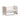 Boori Natty Ergonomic Cot Bed White & Oak with high mattress base