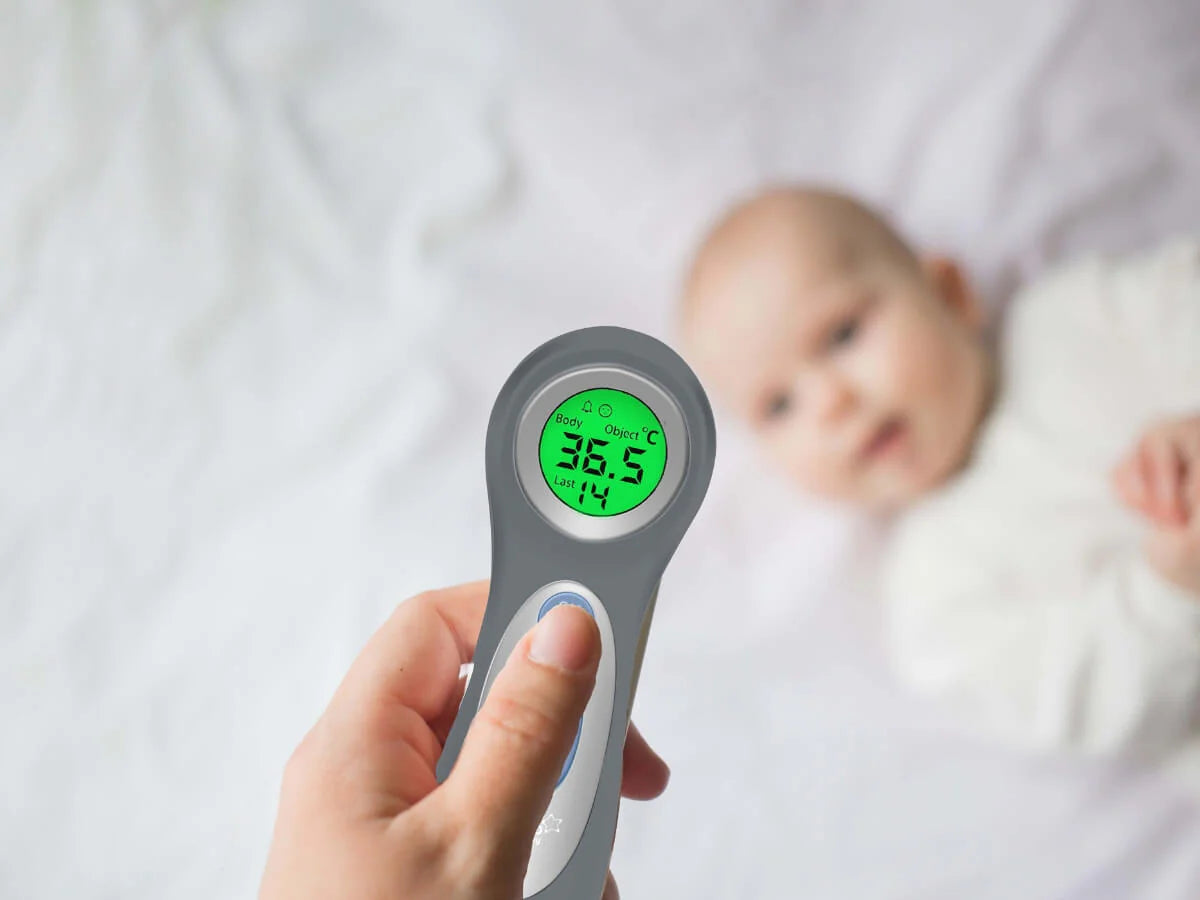 Cherub Baby Touchless Thermometer - Baby Forehead Thermometer - Room Thermometer