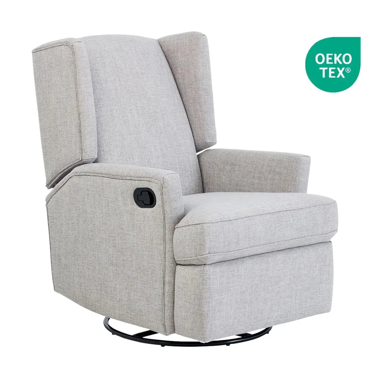 Il Tutto Chelsea Recliner Glider Nursery Chair - Pure Grey