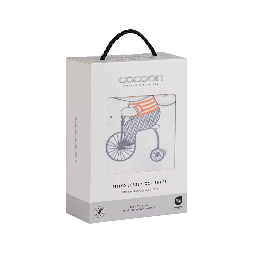 Cocoon Fitted Jersey Cot Sheet