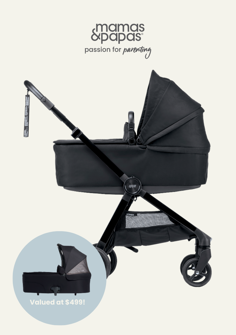Shop Mamas Papas Strada Pram with FREE Carrycot Online Melbourne
