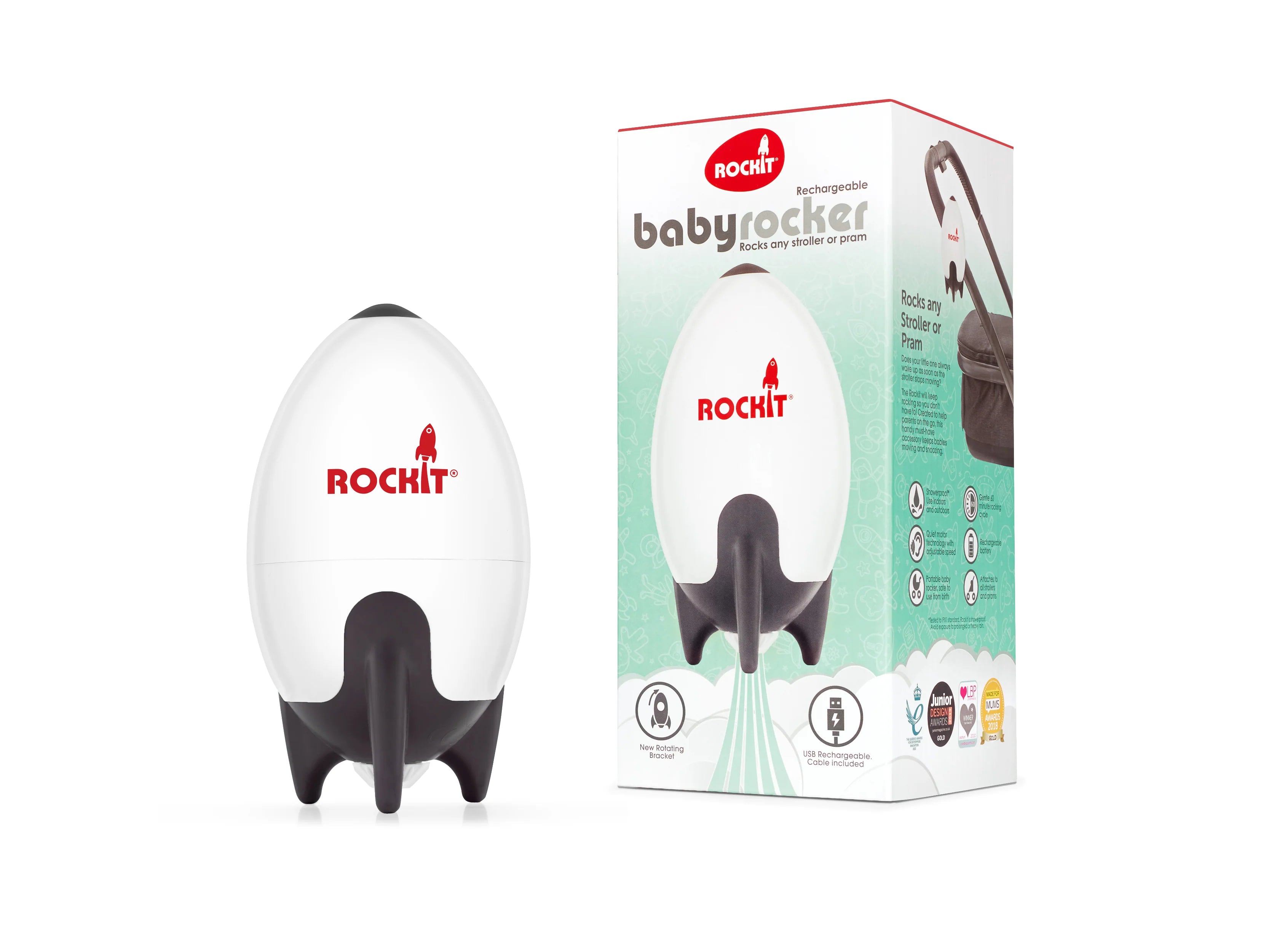 Shop Rockit Rechargeable Portable Pram Rocker Online Melbourne at Kiddie Country