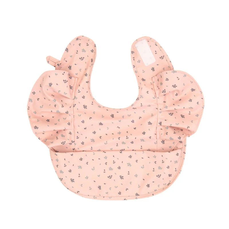 All 4 Ella Recycled Frills Bib - Leaves