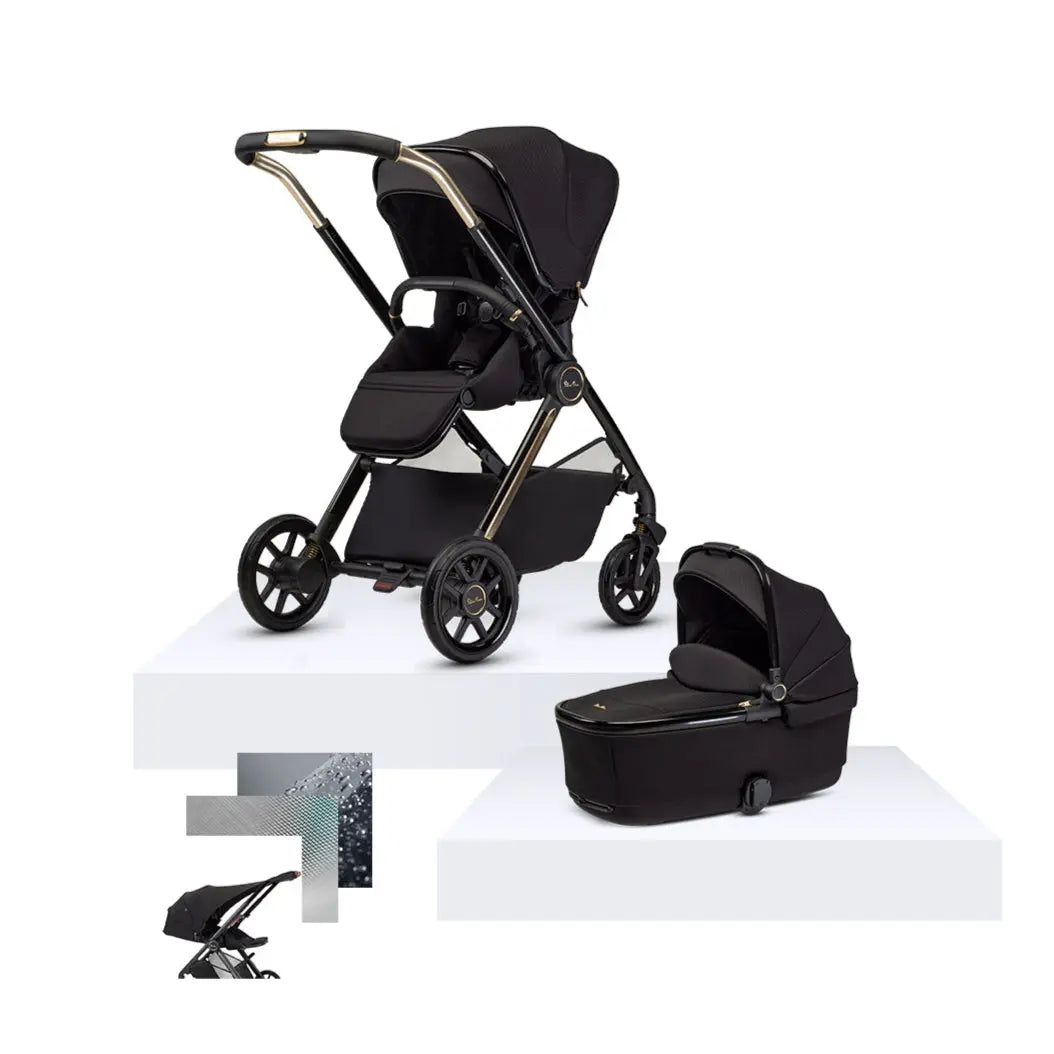 Silver Cross Reef 2 with First Bed Folding Carrycot - Special Edition Espresso
