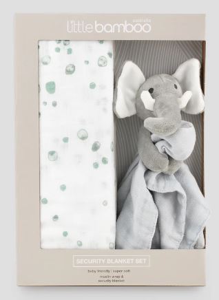 LITTLE BAMBOO Muslin Wrap and Security Blanket Set