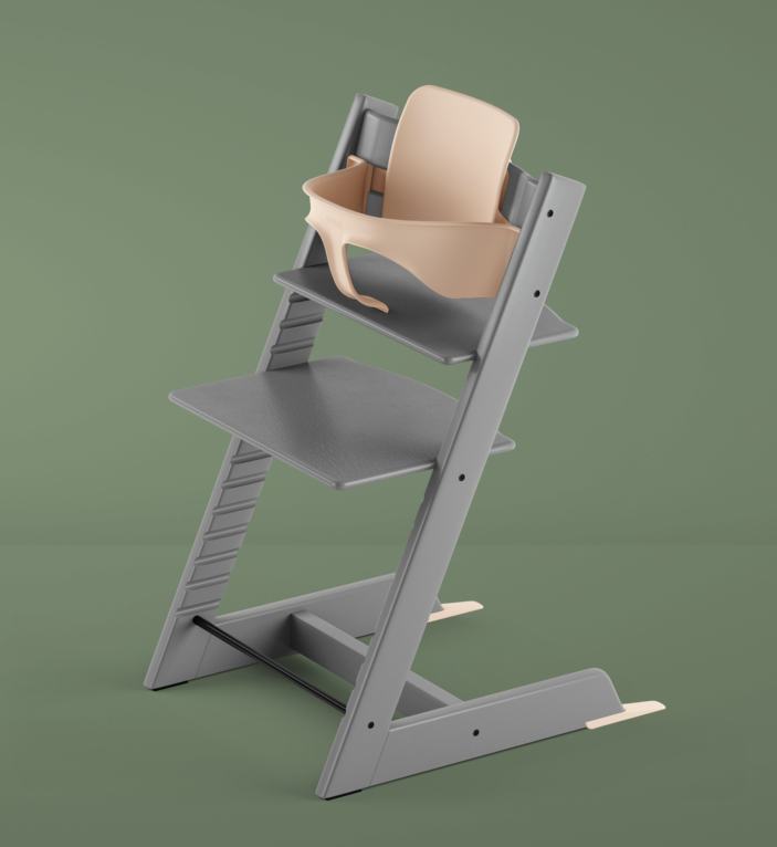 Stokke tripp trapp high chair storm grey 2025