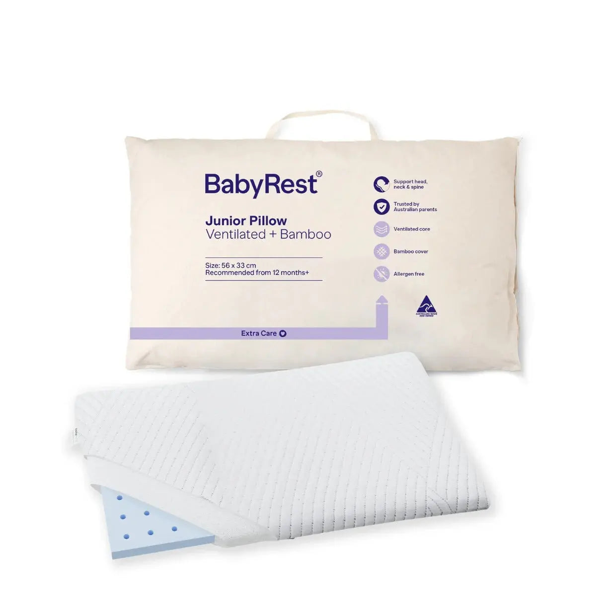Babyrest Cot/Junior Pillow Ventilated Foam Core | Baby – Kiddie Country