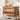 Boori Noosa Cot Bed Pecan with angled legs in styled room