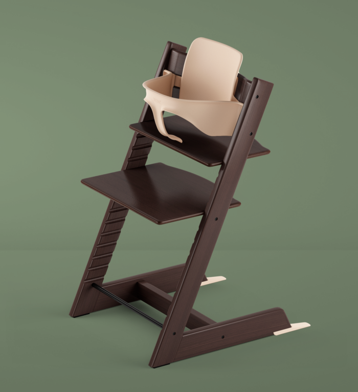 Stokke tripp trapp high chair best sale walnut