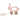 Trixie Mrs. Rabbit wooden pull-along toy – pink rabbit character with cotton string