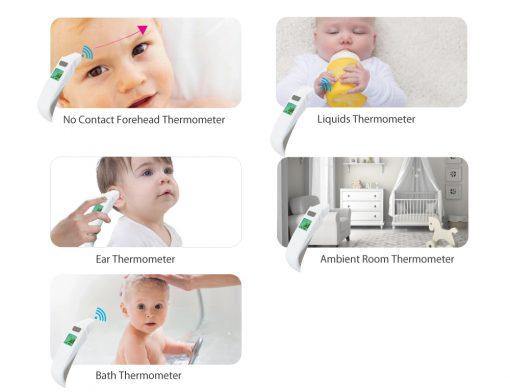 5 in 1 Touchless Forehead Ear and Bath Thermometer - Kiddie Country