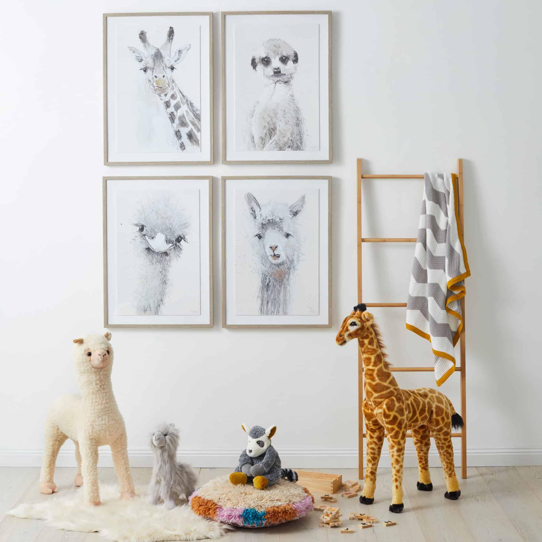 Jiggle & Giggle Large Standing Giraffe - Kiddie Country