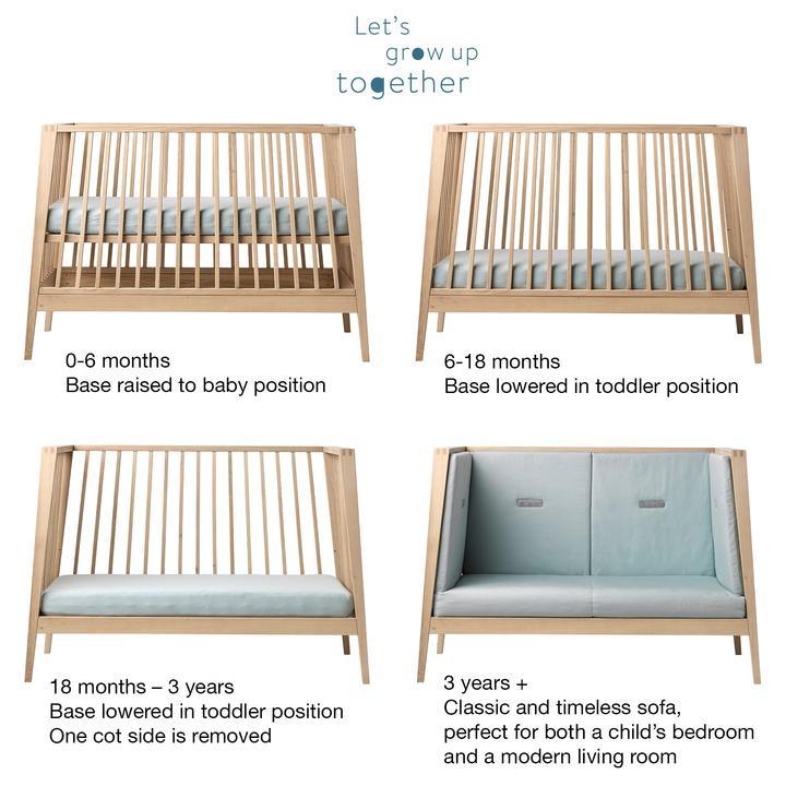 Leander Linea Cot - Kiddie Country