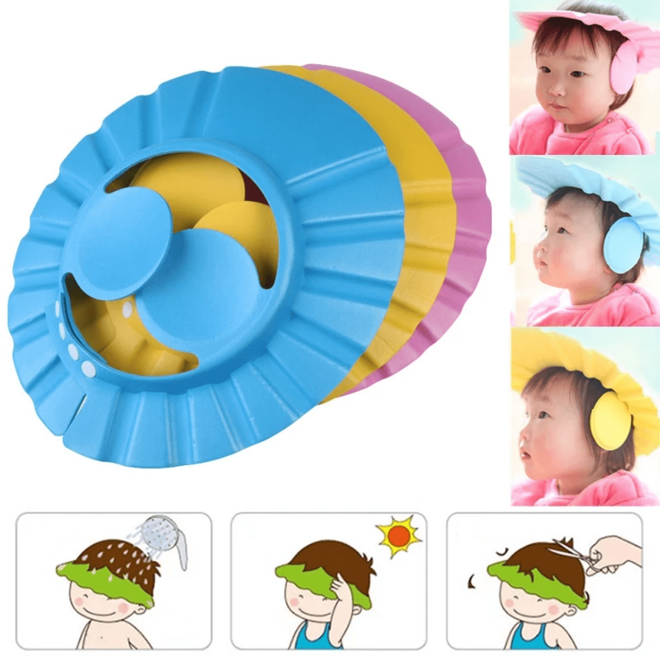 Adjustable Baby Shower Cap - Kiddie Country