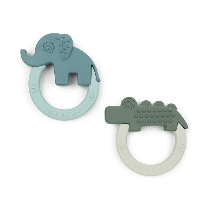 Done by Deer 2-pack Deer Friends Teether