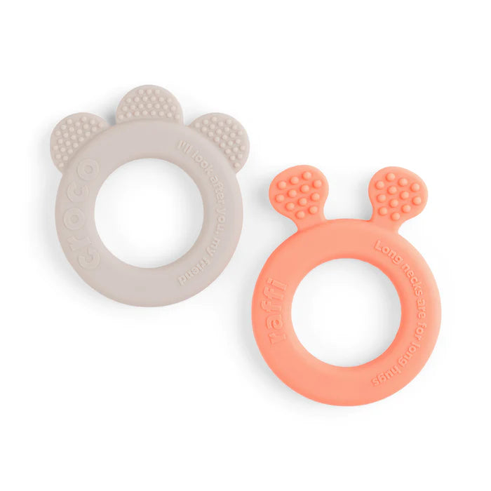 Done by Deer 2-pack Deer Friends Teether
