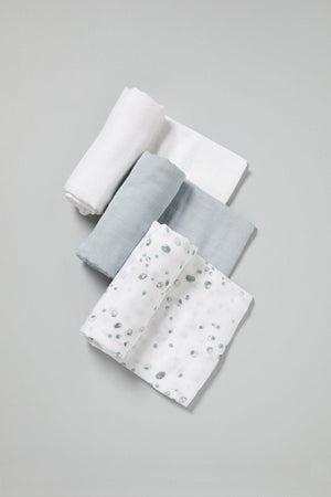 Little Bamboo Muslin Wraps 3pk - Kiddie Country