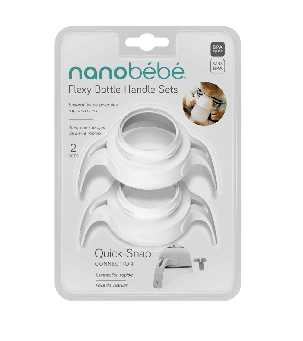 Nanobébé Silicone Bottle Handles - Twin Pack - Kiddie Country