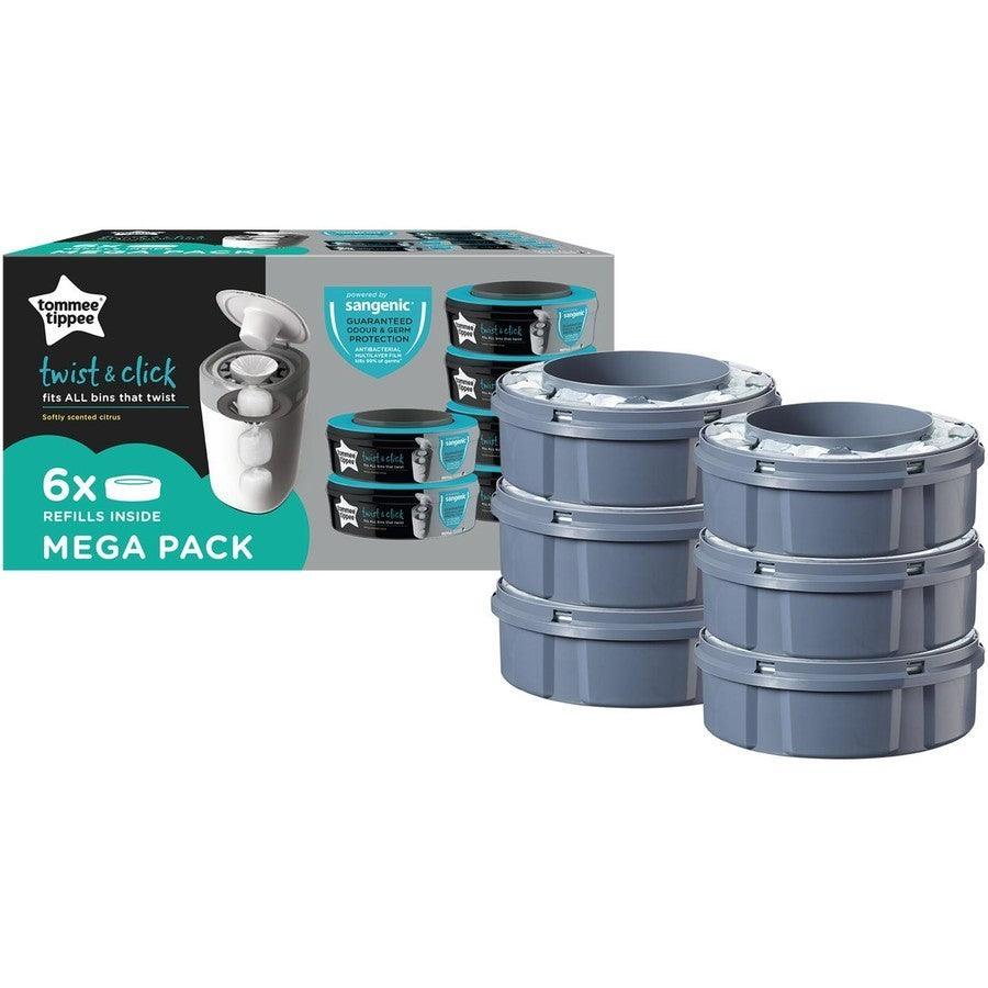 Tommee Tippee Sangenic Advanced Nappy Bin Disposal System Refill 6 Pack - Kiddie Country